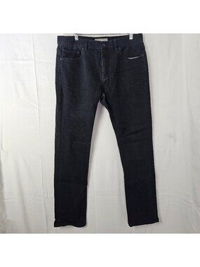 A-Frame Slim Jeans Mens Tag 34x32 Act 35x30 Black Denim Stretch Cotton Blend